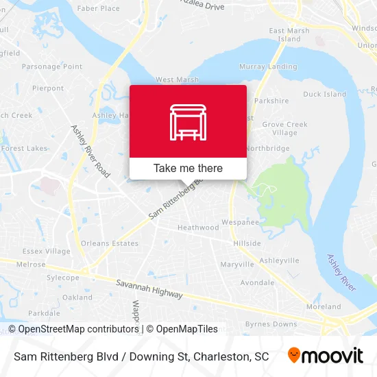 Sam Rittenberg Blvd / Downing St map