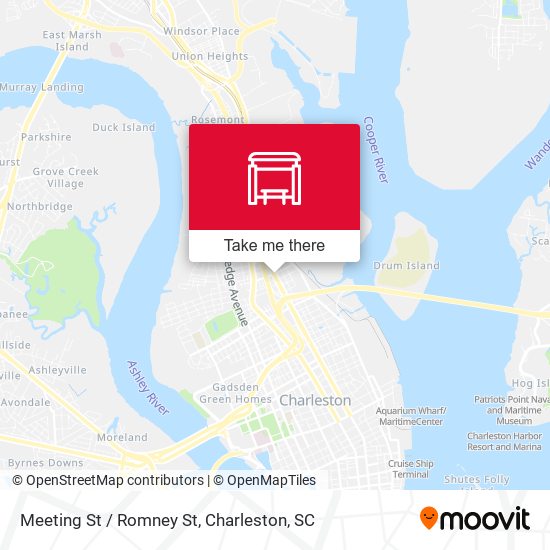 Meeting St / Romney St map