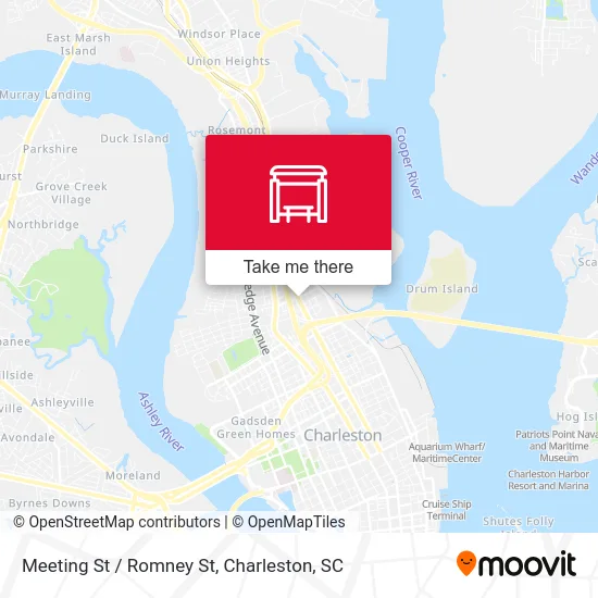 Meeting St / Romney St map