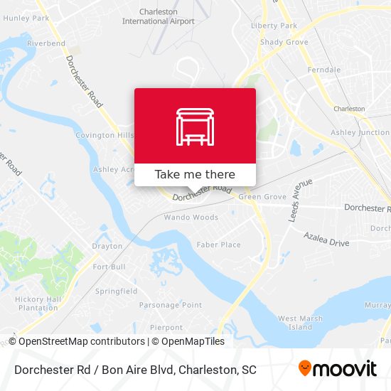 Mapa de Dorchester Rd / Bon Aire Blvd
