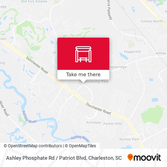 Ashley Phosphate Rd / Patriot Blvd map