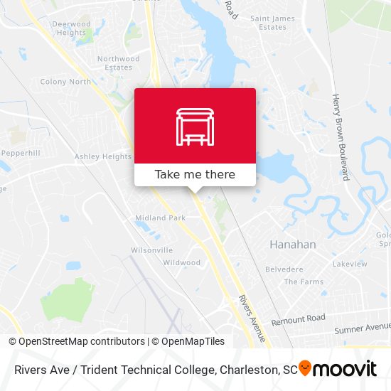 Rivers Ave / Trident Technical College map