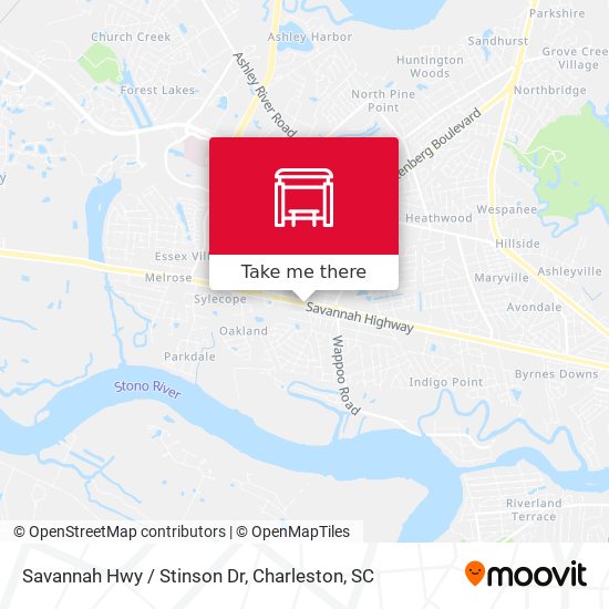 Savannah Hwy / Stinson Dr map