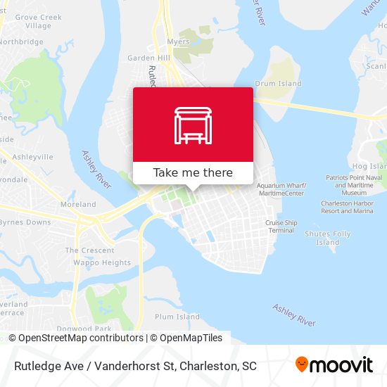 Rutledge Ave / Vanderhorst St map