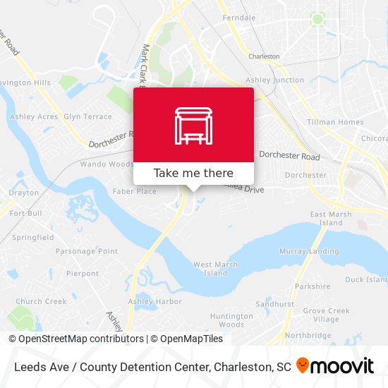 Mapa de Leeds Ave / County Detention Center