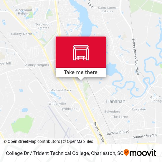 Mapa de College Dr / Trident Technical College