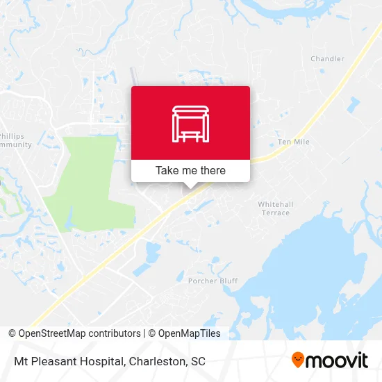 Mt Pleasant Hospital map