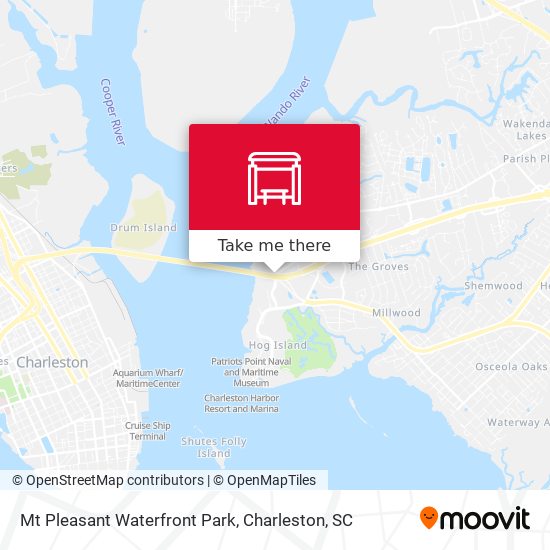 Mapa de Mt Pleasant Waterfront Park