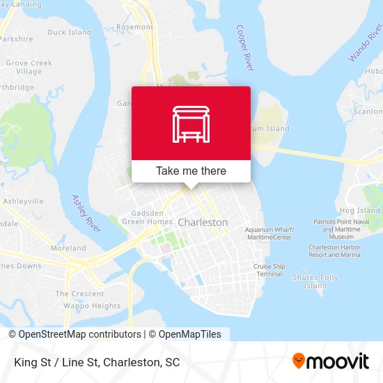 King St / Line St map