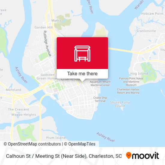 Mapa de Calhoun St / Meeting St (Near Side)