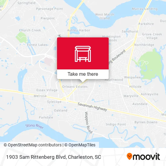 1903 Sam Rittenberg Blvd map