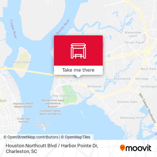 Mapa de Houston Northcutt Blvd / Harbor Pointe Dr