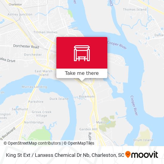 Mapa de King St Ext / Lanxess Chemical Dr Nb