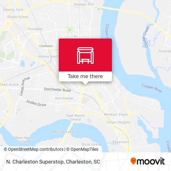 N. Charleston Superstop map