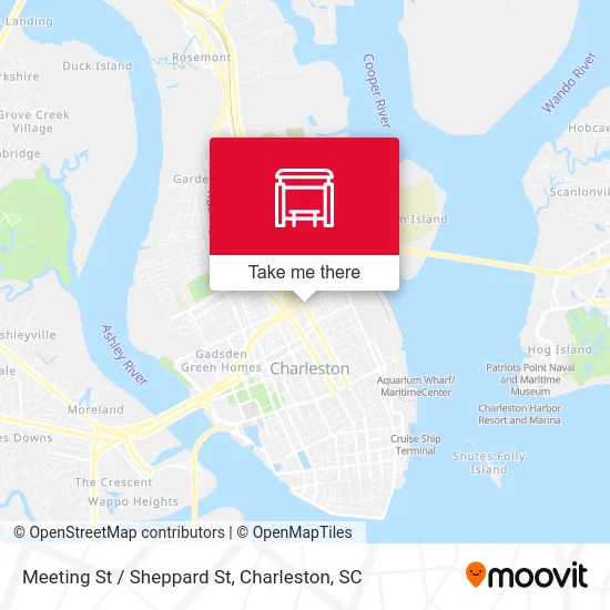 Meeting St / Sheppard St map