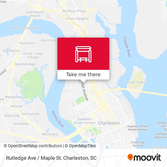 Rutledge Ave / Maple St map