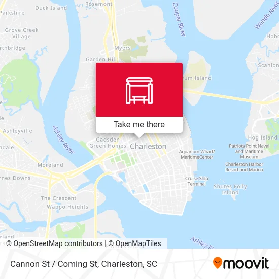 Cannon St / Coming St map