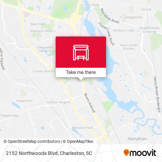 Mapa de 2152 Northwoods Blvd