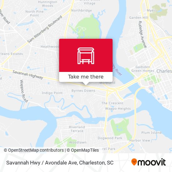 Mapa de Savannah Hwy / Avondale Ave