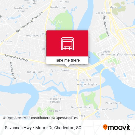 Savannah Hwy / Moore Dr map
