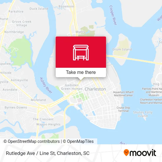Rutledge Ave / Line St map