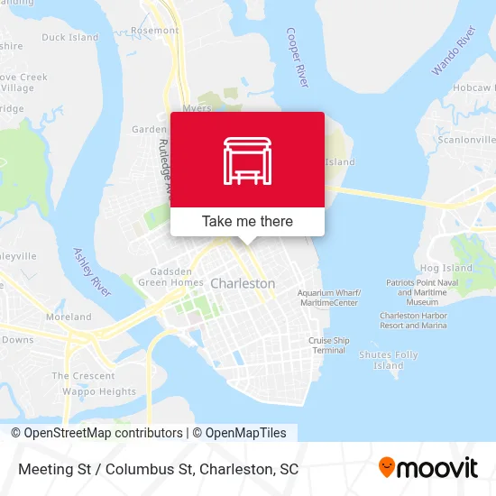 Meeting St / Columbus St map