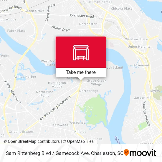 Sam Rittenberg Blvd / Gamecock Ave map