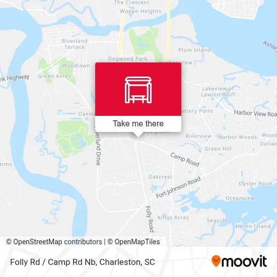 Folly Rd / Camp Rd Nb map