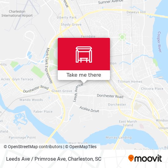 Leeds Ave / Primrose Ave map