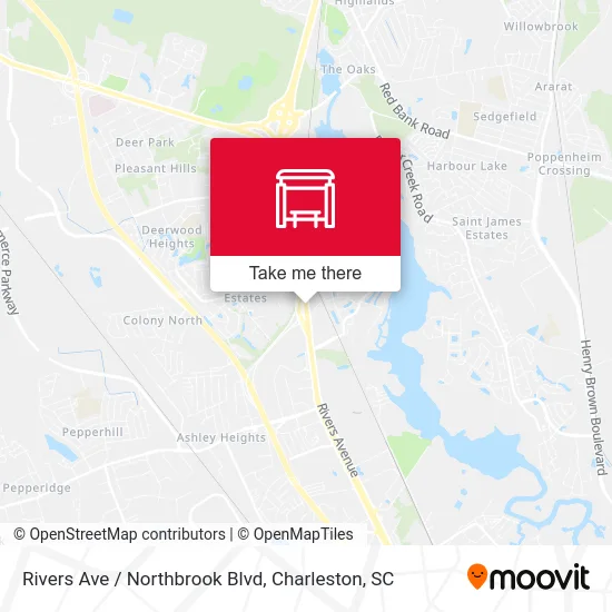 Rivers Ave / Northbrook Blvd map