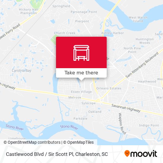 Mapa de Castlewood Blvd / Sir Scott Pl