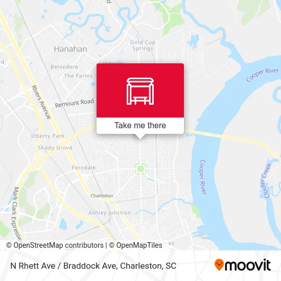 N Rhett Ave / Braddock Ave map