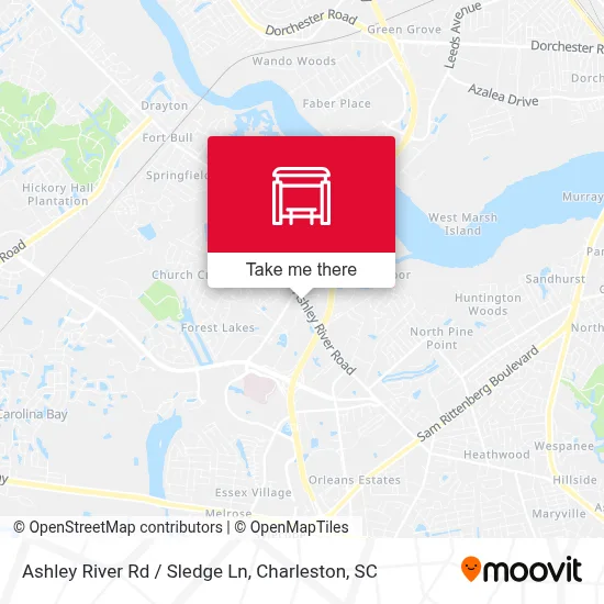 Ashley River Rd / Sledge Ln map