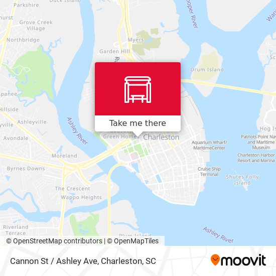 Mapa de Cannon St / Ashley Ave