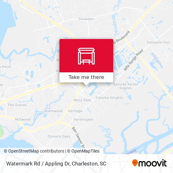 Mapa de Watermark Rd / Appling Dr