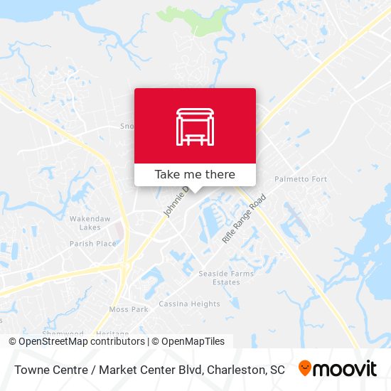Mapa de Towne Centre / Market Center Blvd
