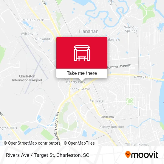 Rivers Ave / Target St map