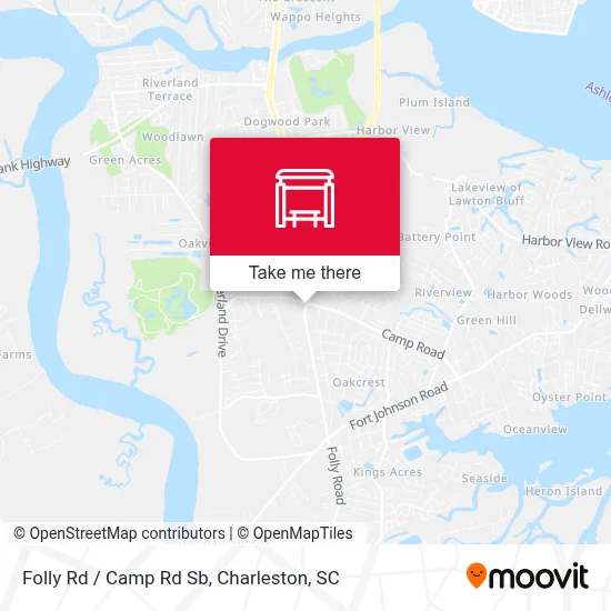 Folly Rd / Camp Rd Sb map
