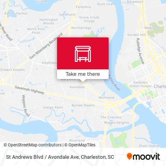 Mapa de St Andrews Blvd / Avondale Ave