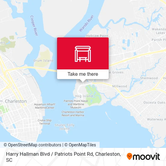 Harry Hallman Blvd / Patriots Point Rd map