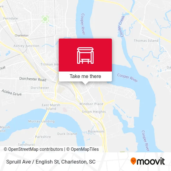 Spruill Ave / English St map