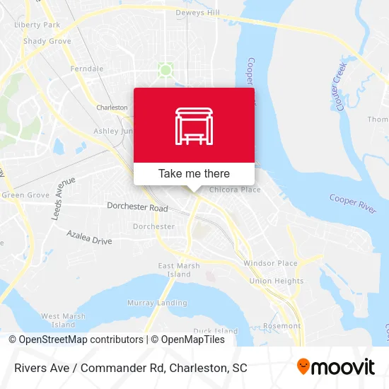 Rivers Ave / Commander Rd map