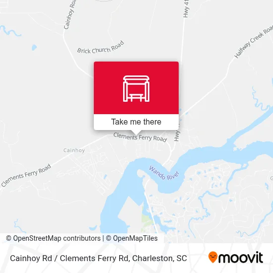 Cainhoy Rd / Clements Ferry Rd map
