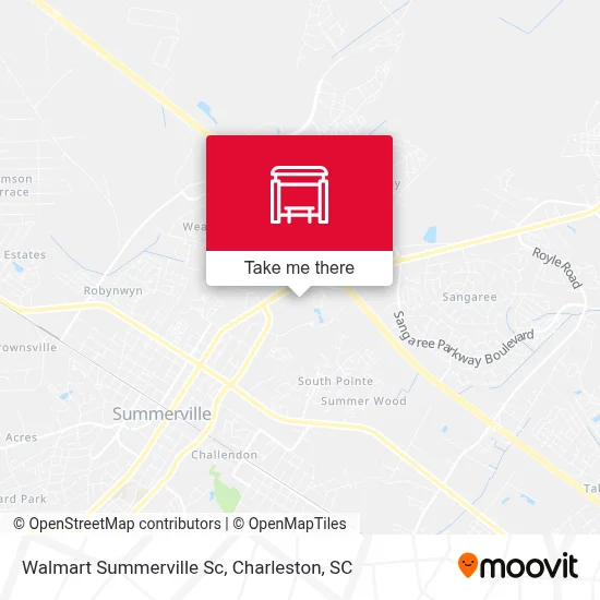 Walmart Summerville Sc map