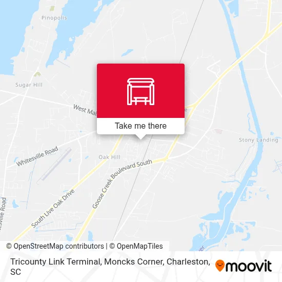 Tricounty Link Terminal, Moncks Corner map