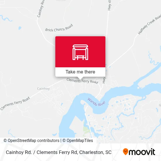 Cainhoy Rd. / Clements Ferry Rd map