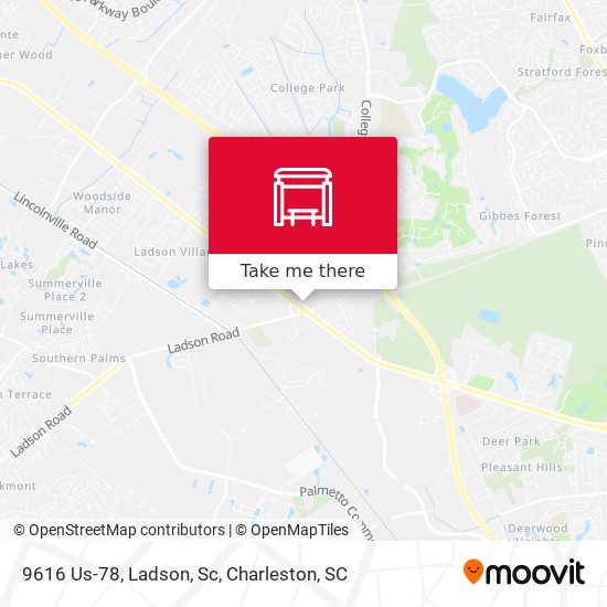 Mapa de 9616 Us-78, Ladson, Sc
