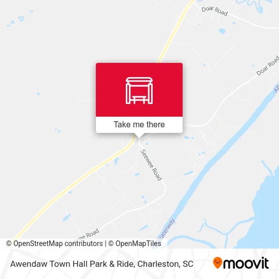 Awendaw Town Hall Park & Ride map