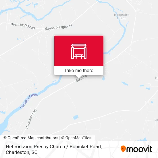 Hebron Zion Presby Church / Bohicket Road map
