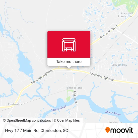 Hwy 17 / Main Rd map